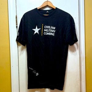 Black T-Shirt Civilian Military Combine! EUC